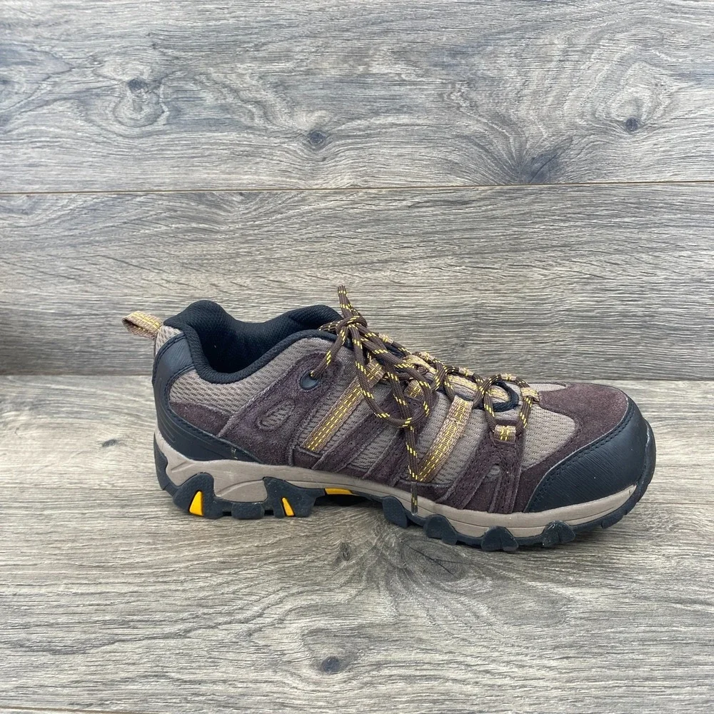 Eddie Bauer Waterproof Lace Up Hiking Sneakers Shoes Men's Size 9 Beige Brown